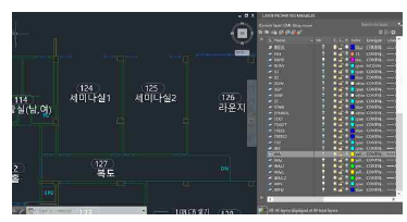 21세기관 1층 평면도 예시