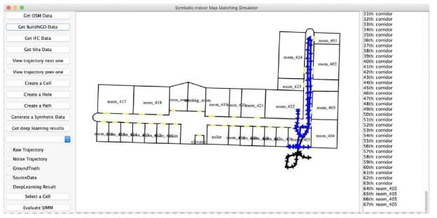 실내 맵 매칭 방법 시뮬레이션 프로그램