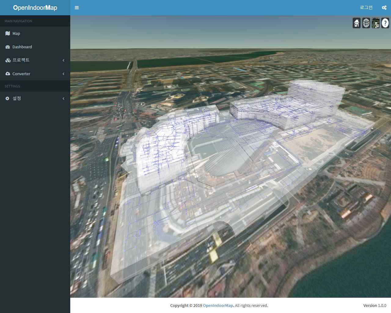 OpenIndoorMap 시범 서비스