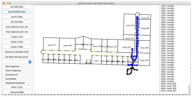 실내 맵 매칭 방법 시뮬레이션 프로그램