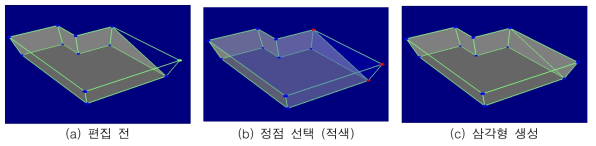 삼각형 생성 기능