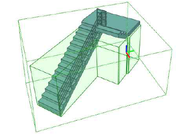 복잡한 형태의 계단 space