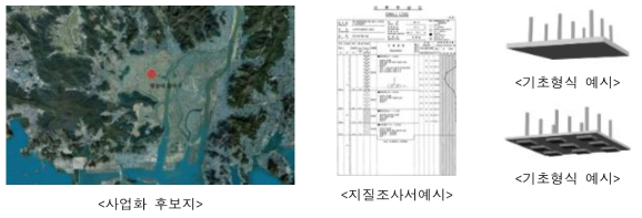 지반조건 검토 및 기초설계 계획