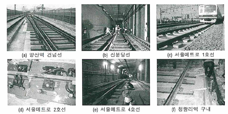 포장궤도 국내적용 구간