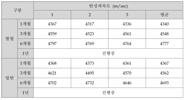 탄성파속도시험 결과