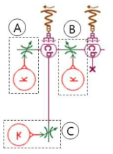 (b) Amesim 오리피스 모델을 적용한 BP 단순화 모델(Simplification model) 구성