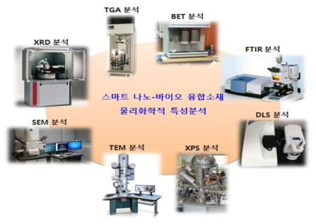 스마트 나노-바이오 융합소재의 물리화학적 특성분석