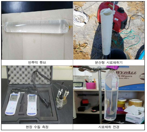 분산형 지하수시료채취기 적용 사진