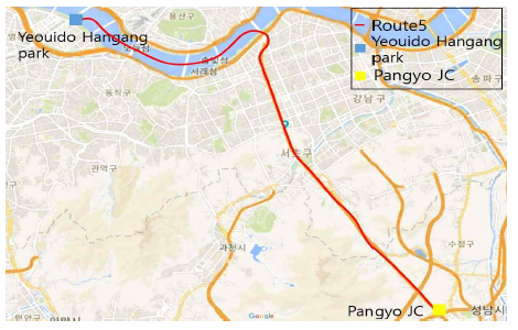 경로 5(여의도 한강공원-판교 JC)