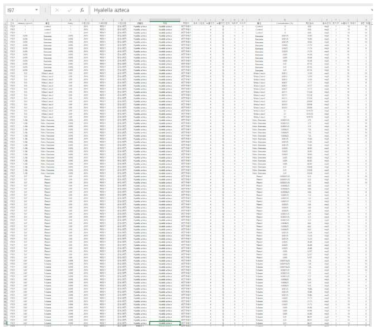 단각류(Hyalella azteca)의 생태독성자료 데이터베이스