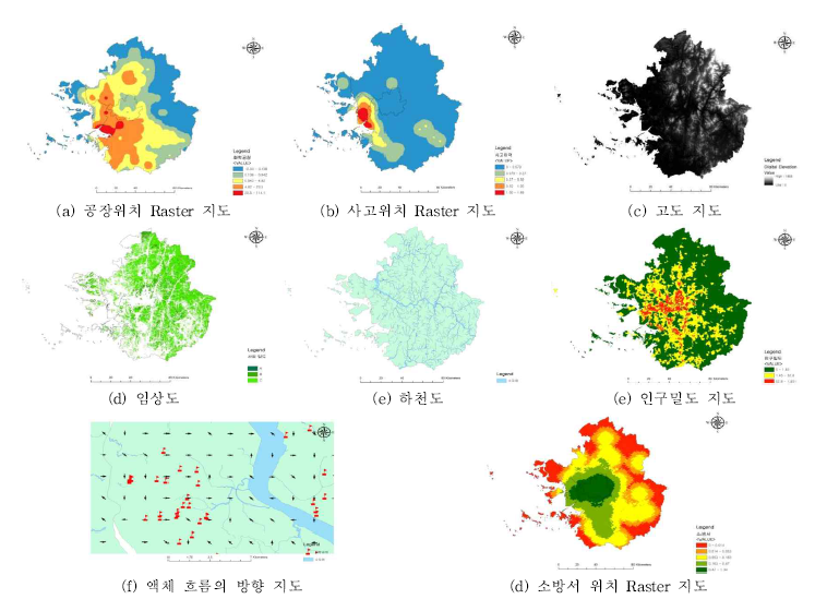 Hazard, Vulnerability, Safety 인자 지도