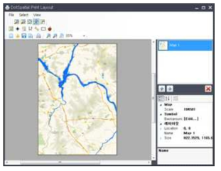 지도 인쇄 기능