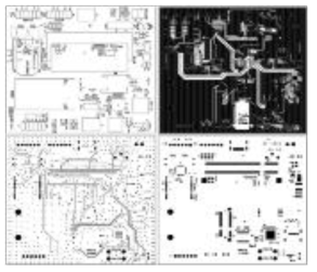 데이터 처리 장치 PCB구성도(Top/Bottom/Power/PinHole View)