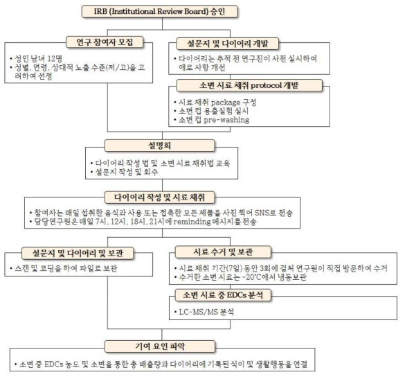 행동영향평가 연구 진행 flow chart