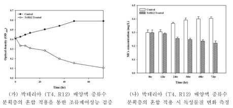 박테리아 유래 물질의 적용 시간 검증