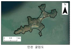 대만꽃사슴 연구대상지 위성사진