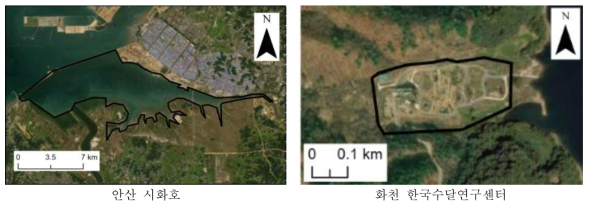 라쿤 연구대상지 위성사진