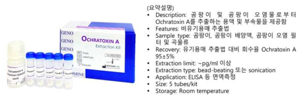 (제품명) Ochratoxin A Extraction kit