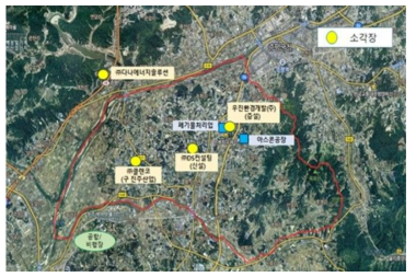 충북 청주 북이면 소재의 소각장 (출처 : 환경부)