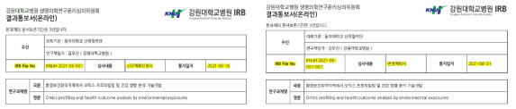 인체 유래물 연구를 위한 IRB 획득