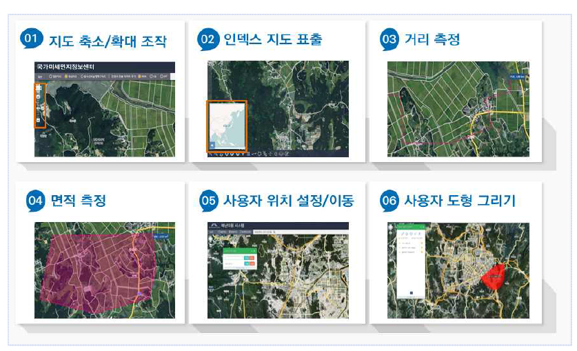 배경지도 조작 및 컨트롤을 위한 제공기능