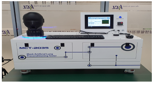 인체 호흡량 모사 국제 규격장치(연구 참여 KCL 보유)