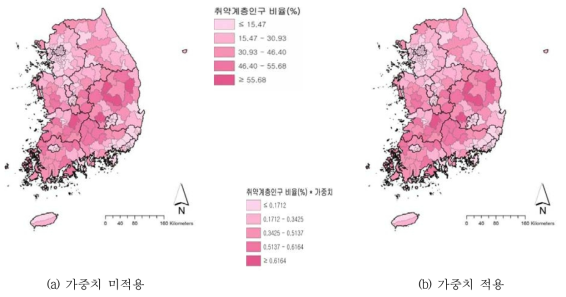 전체 환경성 질환의 잠재 취약계층 집단(포아송 확률효과 모형 적용)