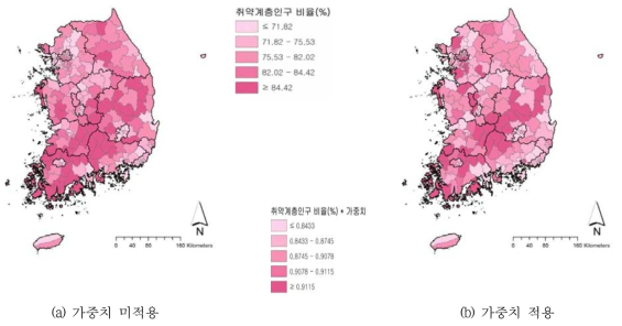 전체 환경성 질환의 잠재 취약계층 집단(음이항 고정효과 모형 적용)