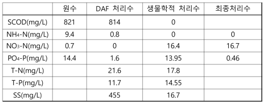 ㈜대두식품 폐수처리 공정 수질 분석