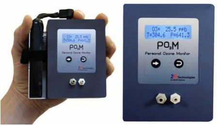 오존 측정 모니터 (Personal ozone monitor, POM 2B Technologies Inc., USA)