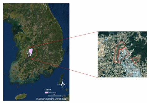 동물상의 연구 대상 지역 : 전라북도 완주군 완주 테크노밸리 (1차, 2차)