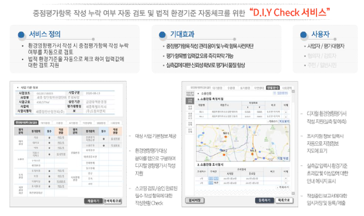 D.I.Y Check 서비스 화면 설계 및 기능 상세