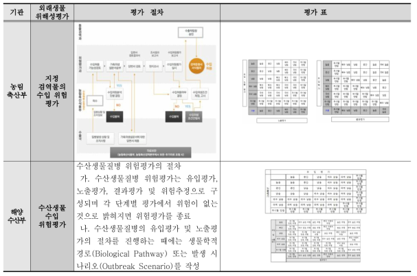 국내 외래생물 위해성평가 체계 현황(계속)