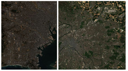 훈련에 사용한 Sentinel-2 영상 예시 (출처 : ESA Copernicus)