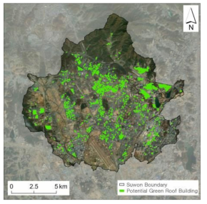 수원시 전역 및 옥상녹화 가능 지역
