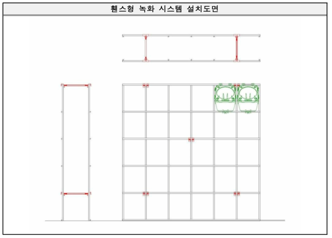 휀스형 녹화 시스템 설치도면