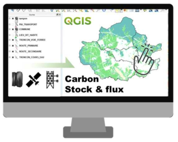 도시 생태계 통합 탄소 시뮬레이터 (ICSL; Integrated Carbon SimuLator) 모식도