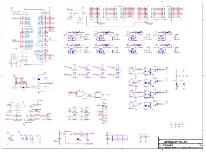 스테이션 제어보드 도면