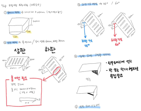 포획장치 개선을 위한 회의 기록