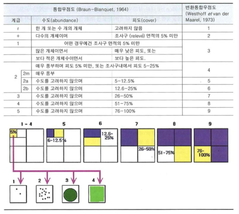 식물의 피도 판정 기준