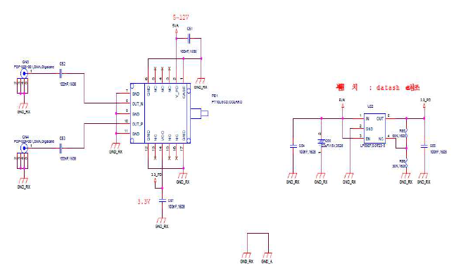 광수신부 회로도