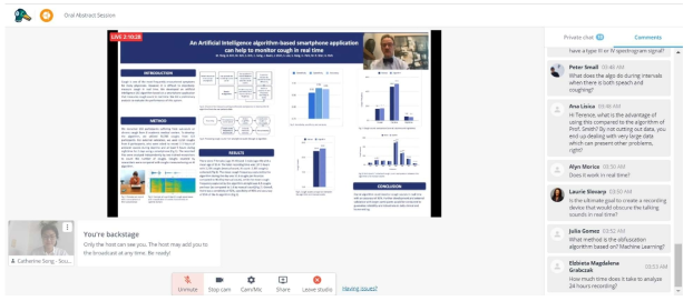 2021 American Cough Conference 당사 발표 세션 및 질문