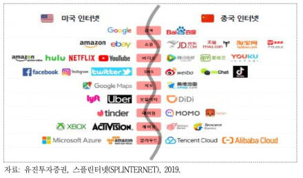 미국 인터넷과 중국 인터넷