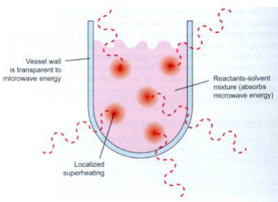 마이크로웨이브에 의한 시료 가열 특성