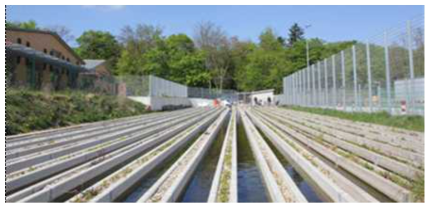 Landau 하천모의생태계 시스템(출처: http://mesocosm.org/mesocosm/university-koblenz-landau)