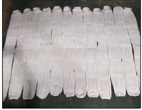 High temperature pleated filter bag (b)