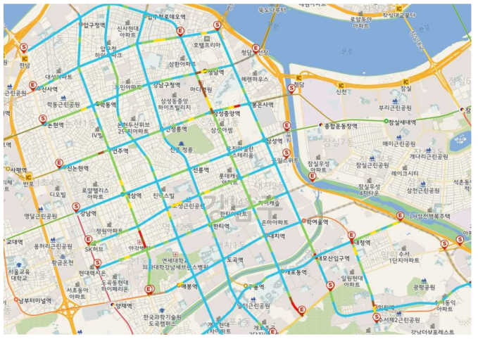 도로먼지 지도(silt loading map)