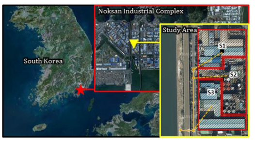연구대상 지역 (부산시 녹산국가산업단지 일부)