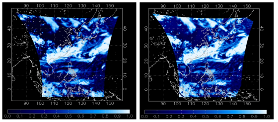 ECF of synthetic data (left), GEMS ECF retrieval (right)