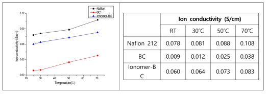 Ion Conductivity data